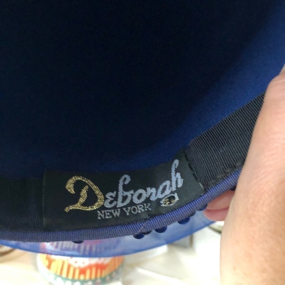 VINTAGE Wool Blue Hat by Deborah of New York main image 3